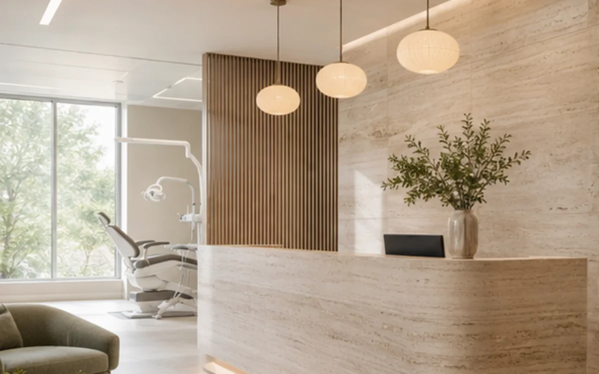 Calm dental studio concept